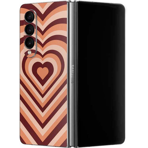 Autumn Heart Pattern Galaxy Z Fold4 5G Skin